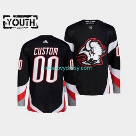 Dětské Hokejový Dres Buffalo Sabres Personalizované Adidas 2022-2023 Reverse Retro Černá Authentic